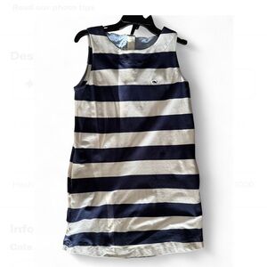 Vineyard Vines Navy and White Striped Dress